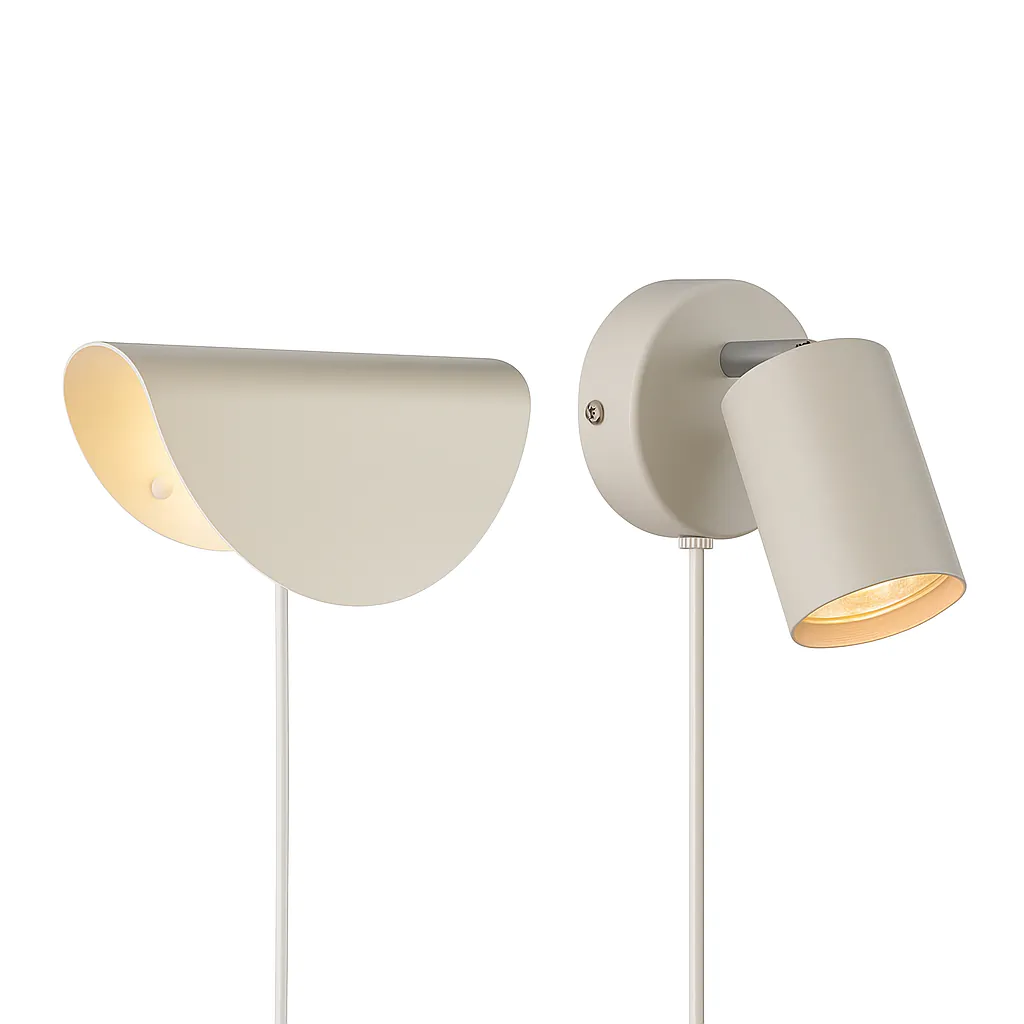 Beige vägglampor design