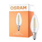 Osram Classic LED E14 Kronljus Filament Klar 4W 470lm - Relax and Active - 827 Extra Varm Vit | Ersättare 40W