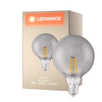 Ledvance Smart+ Wifi E27 Globe Classic Filament Rökig 6W 540lm - 825 Extra Varm Vit | Dimbar - Ersättare 50W