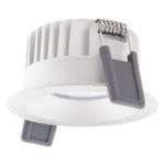 Ledvance LED Spot Fix Aluminium Vit 8W 640lm 36D - 927 Extra Varm Vit | Utskärning   68mm - IP44 - Bästa färgåtergivning - Dimbar