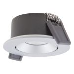 Ledvance LED Spot Air Adjust Aluminium Silver 4W 320lm 36D - 930 Varm Vit | Utskärning   68mm - IP23 - Bästa färgåtergivning - Dimbar