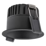 Ledvance LED Spot Mörklight Aluminium Svart 8W 640lm 36D - 927 Extra Varm Vit | Utskärning   68mm - IP44 - Bästa färgåtergivning - Dimbar