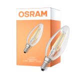 Osram LED Superstar Classic E14 Kronljus Filament Klar 2.2W 300lm - 927 Extra Varm Vit | Dimbar -  Ersättare 25W