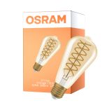 Osram Vintage 1906 LED E27 Edison Filament Guld 8.8W 806lm - 824 Extra Varm Vit | Dimbar - Ersättare 60W