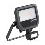 Ledvance LED Strålkastare Aluminium Svart 17W 2200lm 100D - 830 Varm Vit | IP65 - Rörelse- Och Ljussensor - Symmetrisk