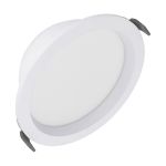 Ledvance LED Downlight Comfort Opal Aluminium Vit 18W 2160lm 180D - 930-940 CCT | 160mm - Utskärning   150mm - IP44 - Bästa Färgåtergivning - Zigbee Dimbar 