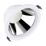 Ledvance LED Downlight Comfort Aluminium Vit 18W 2160lm 55D - 930-940 CCT | 160mm - Utskärning   150mm - IP44 - Bästa Färgåtergivning - UGR<19 - Zigbee Dimbar 