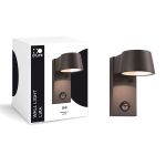D'Lite Vägglampa Lira Svart 7W 600lm 830 Varm Vit | IP54 - Rörelsesensor
