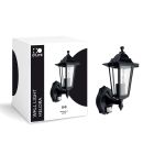 D'Lite Vägglampa Helora Svart | IP44 - Passande för 1x E27 - Rörelsesensor