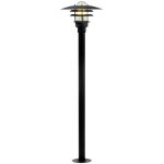 Nordlux Lønstrup 32 Piedestallampa Metall och Glas Svart | 320mm - IP44 - Passande för E27