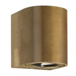 Nordlux Canto 2 Vägglampa Mässing Guld Up & Down 10.6W 500lm - 830 Varm Vit