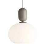 Nordlux Notti 20 Pendellampa Glas Grå | Passande för 1x E27