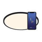 Nordlux Oja Smart 42 Taklampa Metall Svart 20W 2300lm - 827-865 Justerbar Vit | 424mm - Wifi och Blåtooth Dimbar