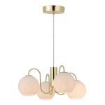 Nordlux Franca Pendellampa 4-Spot Metall och Glas Mässing | Passande för 4x E14