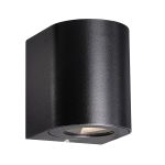 Nordlux Canto 2 Vägglampa Aluminium Svart Up & Down 10.6W 500lm - 830 Varm Vit