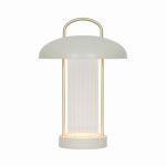 Nordlux Bordslampa Mirano Metall och Glas Beige 3W 150lm - 830 Varm Vit | 3-Stegs Dimbar