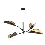 Emibig Taklampa Lotus Stål Svart | Passande för 4x E14 - Max 10W