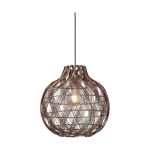 Good&Mojo Pendellampa Mendoza Bambu Burgundy S | Passande för 1x E27 