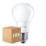 Flerpack 10x Philips Corepro LED Lampa E27 Päron Matt 8W 806lm - 830 Varm Vit | Ersättare 60W