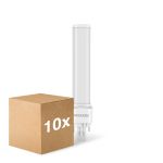 Flerpack 10x Noxion Lucent PL-S LED 4.3W - 830 Varm Vit | 2-Stift - Ersättare 9W
