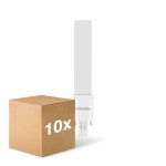 Flerpack 10x Noxion Lucent PL-S LED 4.3W - 840 Kallvit | 2-Stift - Ersättare 9W
