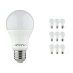 Flerpack 10x Noxion Lucent Classic LED E27 Päron Matt 8.5W 806lm - 827 Extra Varm Vit | Dimbar - Ersättare 60W
