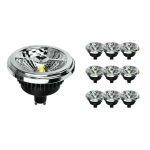 Flerpack 10x Noxion Lucent LED Spot GU10 AR111 12W 600lm 40D - 927 Extra Varm Vit | Bästa färgåtergivning - Dimbar - Ersättare 50W