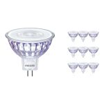 Flerpack 10x Philips Corepro LED Spot GU5.3 MR16 7W 621lm 36D - 830 Varm Vit | Ersättare 50W