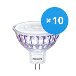 Flerpack 10x Philips Corepro LED Spot GU5.3 MR16 7W 660lm 36D - 840 Kallvit | Ersättare 50W
