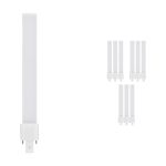 Flerpack 10x Ledvance Dulux S LED 6W - 830 Varm Vit | 2-Stift - Ersättare 11W
