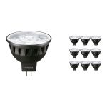 Flerpack 10x Philips Master LED Spot GU5.3 MR16 6.7W 410lm 10D - 927 Extra Varm Vit | Bästa färgåtergivning - Dimbar - Ersättare 35W