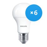 Flerpack 6x Philips MASTER Value LED Lampa E27 Päron Matt 7.8W 1055lm - 927 Extra Varm Vit | Bästa färgåtergivning - Dimbar - Ersättare 75W