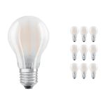 Flerpack 10x Ledvance Classic LED E27 Päron Filament Matt 4.8W 470lm - 827 Extra Varm Vit | Dimbar - Ersättare 40W