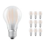 Flerpack 10x Ledvance Classic LED E27 Päron Filament Matt 7.5W 1055lm - 827 Extra Varm Vit | Ersättare 75W