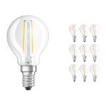 Flerpack 10x Ledvance Classic LED E14 Päron Filament Klar 2.5W 250lm - 827 Extra Varm Vit | Ersättare 25W