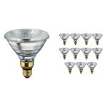 Flerpack 12x Philips PAR38 IR 100W E27 230V Klar