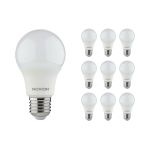 Flerpack 10x Noxion Lucent Classic LED E27 Päron Matt 4.9W 480lm - 830 Varm Vit | Ersättare 40W