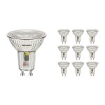 Flerpack 10x Noxion LED Spot GU10 PAR16 4.8W 450lm 36D - 827 Extra Varm Vit | Ersättare 65W