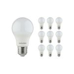 Flerpack 10x Noxion Lucent Classic LED E27 Päron Matt 8.5W 806lm - 830 Varm Vit | Ersättare 60W