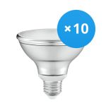 Flerpack 10x Ledvance LED Spot E27 PAR30 10W 633lm 36D - 927 Extra Varm Vit | Bästa Färgåtergivning - Dimbar - Ersättare 75W