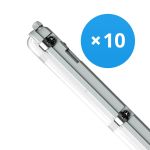 Flerpack 10x Noxion LED Allmänbruksarmatur Vattentät Poseidon V3.0 18-30W 2340-4200lm - 830-865 CCT | 120cm - Kabelgenomföring (5x2.5mm2)