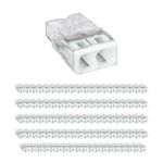 Flerpack 100x Wago 2273-202 Kopplingsklämma Compact | 2 Tråd Anslutning - Kopplingsklämma