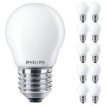 Flerpack 10x Philips Master Value LED Lustre E27 boll Matt 3.4W 470lm - 927 Extra Varm Vit | Bästa färgåtergivning - Dimbar - Ersättare 40W
