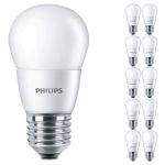 Flerpack 10x Philips Corepro LED Lustre E27 boll Matt 7W 806lm - 827 Extra Varm Vit | Ersättare 60W