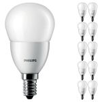 Flerpack 10x Philips Corepro LED Lustre E14 boll Matt 2.8W 250lm - 827 Extra Varm Vit | Ersättare 25W