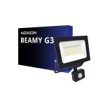 Noxion LED Strålkastare Beamy G3 50W 5500lm 110D - 840 Kallvit | IP44 - Rörelse- och Ljussensor - Symmetrisk