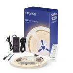 Noxion Led-Ljusslingor Naga 5 Meter Komplett set - Smart Wifi - 24V - 120LEDs/m - 9.6W/m - 930 Varm Vit | 8mm - IP20 - Bästa Färgåtergivning - SMD2835