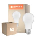Flerpack 6x Ledvance Classic LED E27 Päron Matt 8.8W 806lm - 827 Extra Varm Vit | Dimbar - Ersättare 60W