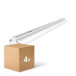 Flerpack 4x Noxion Allmänbruksarmatur Click Reflektor V2 LED T8 | Passande för 2x 150cm LED Rör