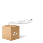 Flerpack 4x Ledvance LED Allmänbruksarmatur Linear Kompakt Växla 8W 800lm - 830 Varm Vit | 60cm